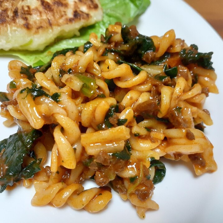ほうれん草とミートソースのショートパスタ レシピ 作り方 By アラレぽ 楽天レシピ ほうれん草とミートソースのショートパスタ レシピ 作り方 By アラレぽ 楽天レシピ